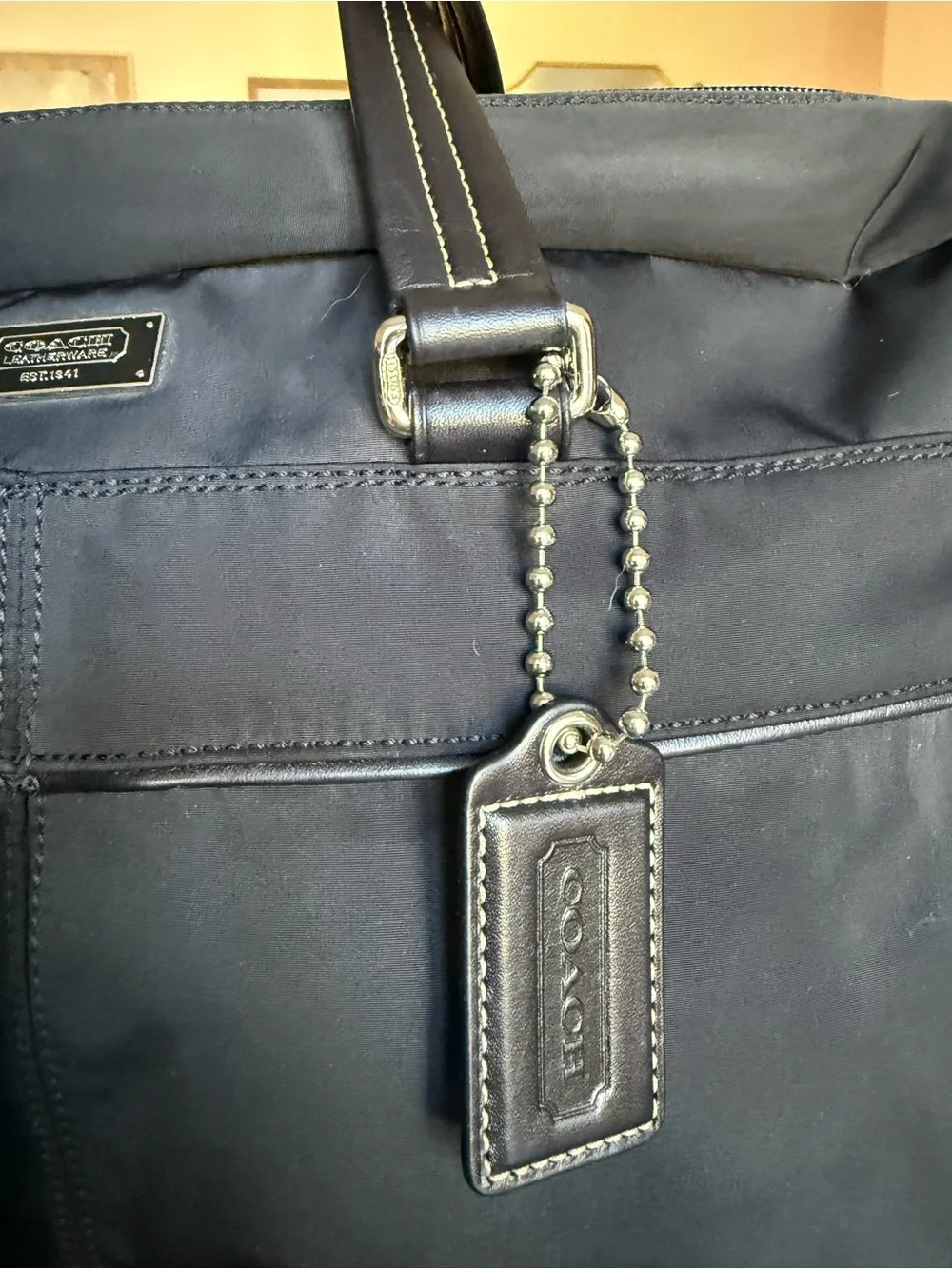 Coach Varick Briefcase | Black Nylon Laptop Bag | Professional Commuter